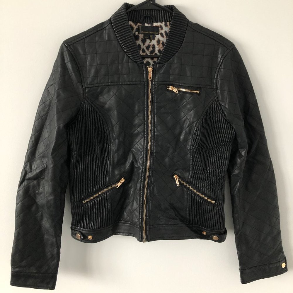 i jeans by Buffalo Stitched Faux Leather Jacket